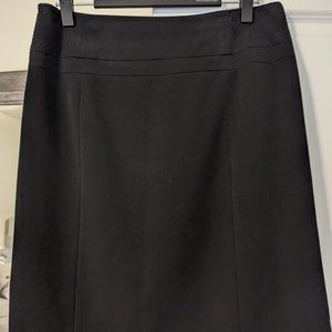 Black Knee Length Skirt